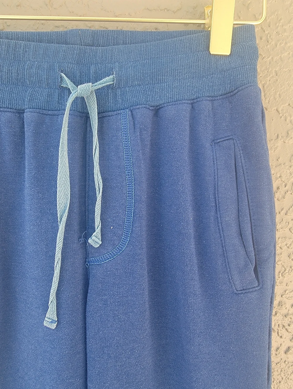 Kickee Pants Blue Bamboo Organic Cotton Joggers Boys small 6/8 Soft